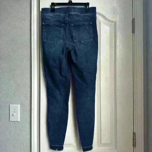 Spanx Blue Denim Jegging Skinny Pull On Flex Waist Womens Size Small - Picture 7 of 8